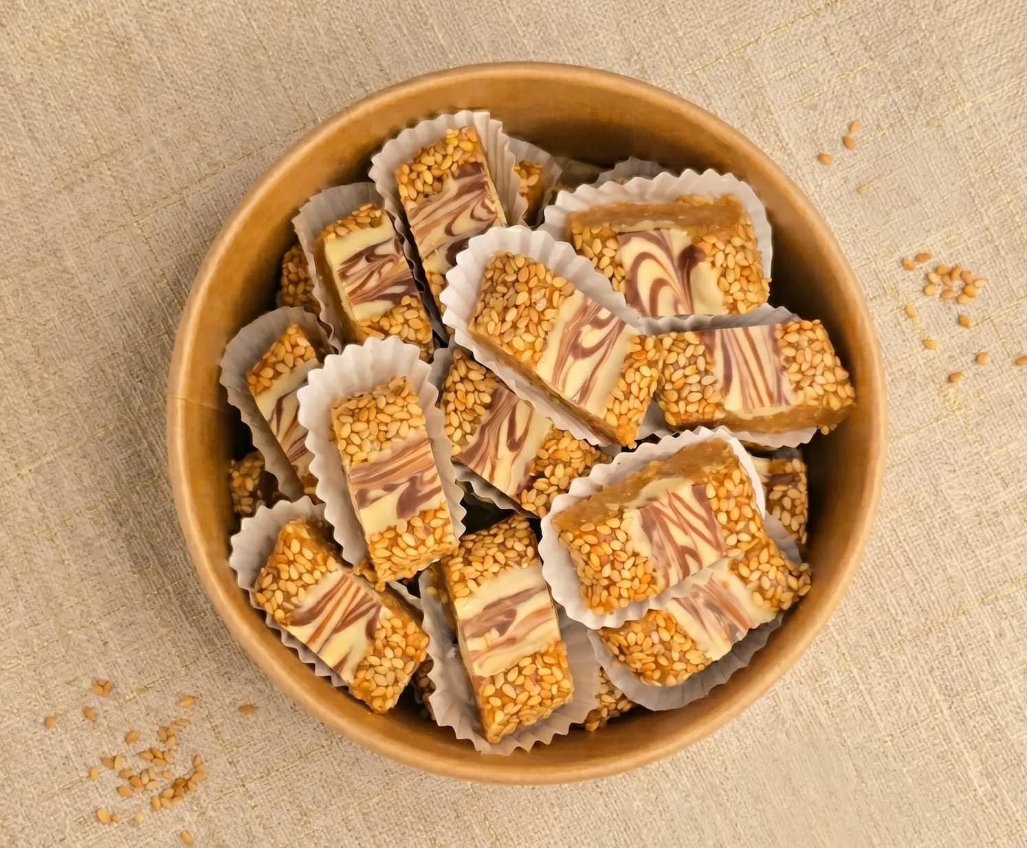 Gâteau aux Cacahuètes et Sésame (Saqiya Cacahuètes)